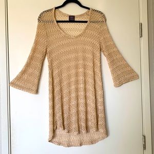 Elif - For Jordan Taylor Metallic Pullover 3/4-Sleeve